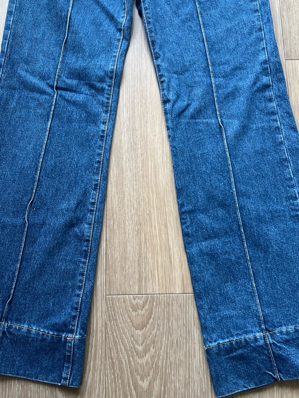 MNG Wide leg Blue Women's Denim Jeans - Picture 3 of 4